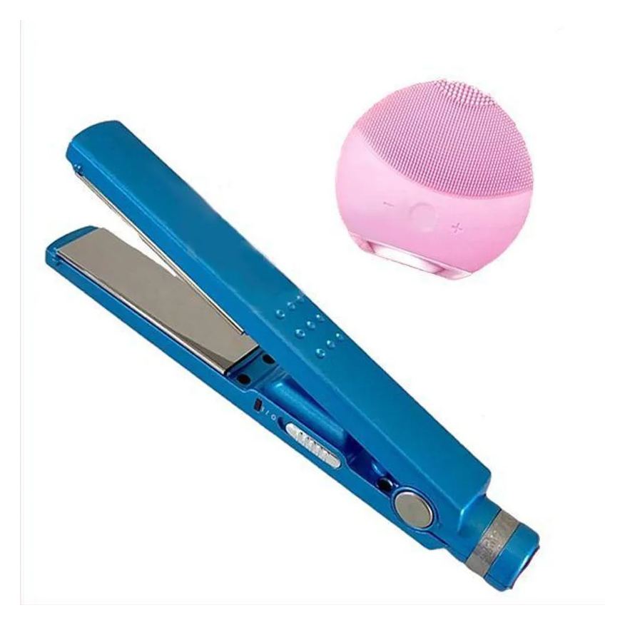 Smart Tech Kit 1 Prancha Nanotitanium + 1 Esponja Facial Rosa Bebê Nº29