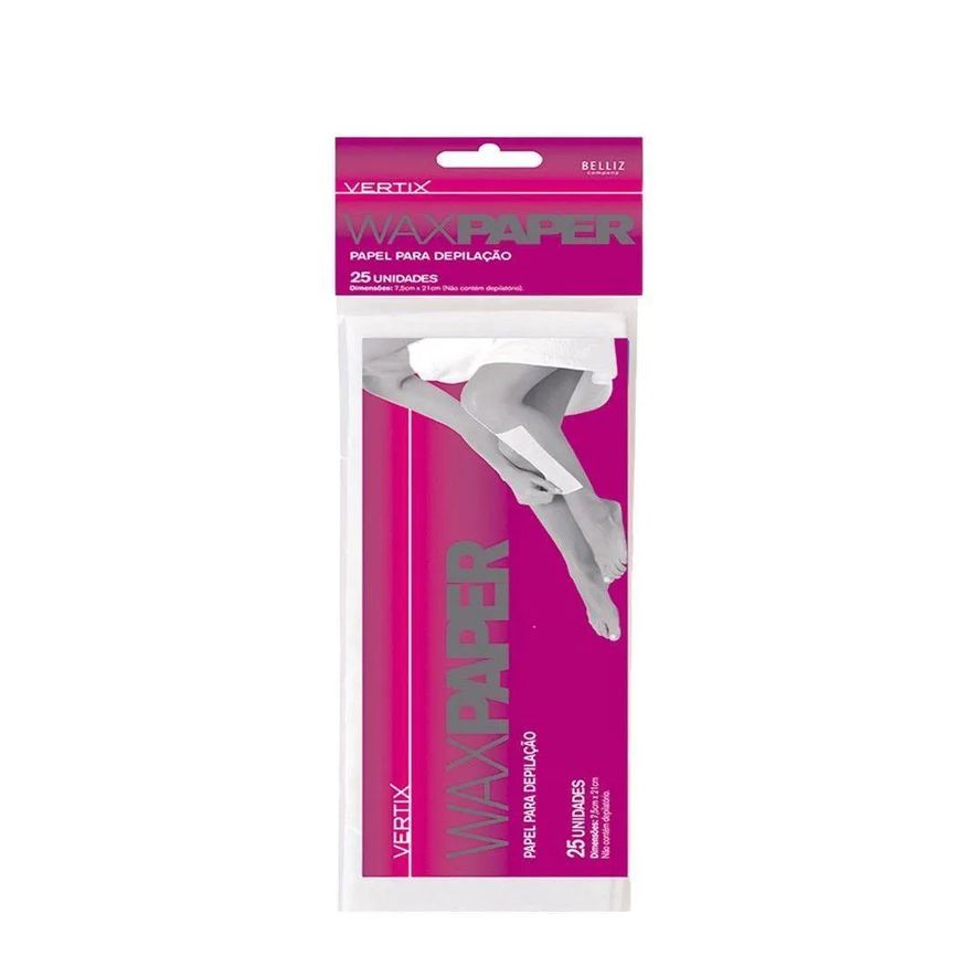 Vertix Papel para Depilação Falso Tecido Wax Papper 25Pcs Ix
