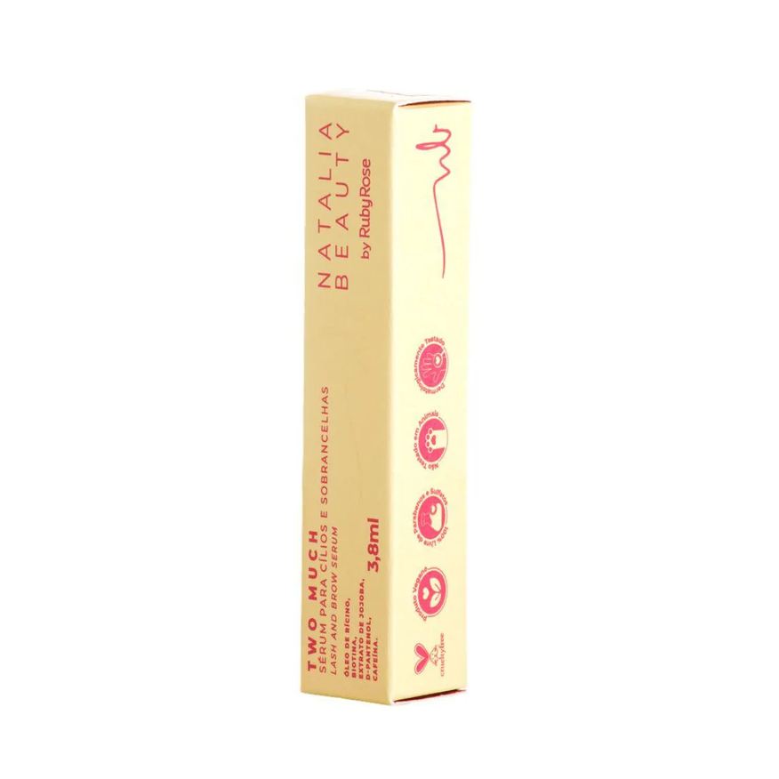 Ruby Rose Sérum para Cílios e Sobrancelhas Incolor Natalia Beauty By 3,8ml
