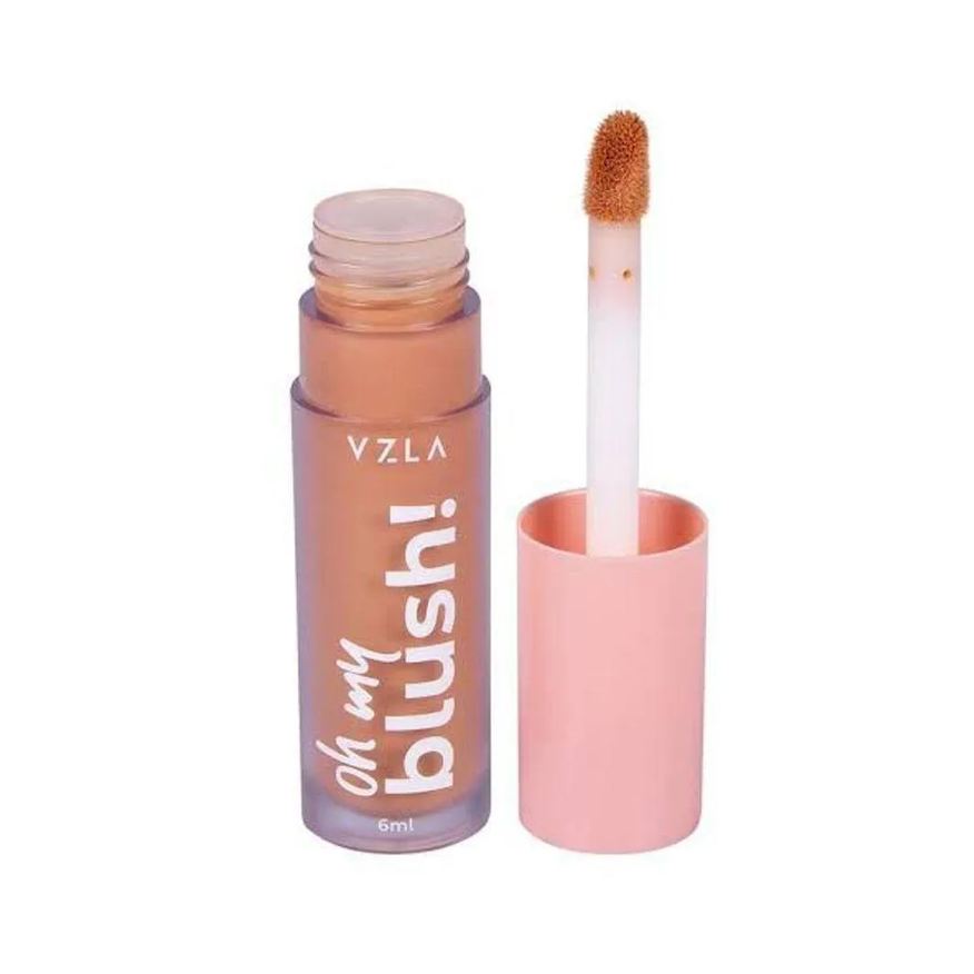 Vizzela Vz - Cosméticos Oh My Blush! Cor 02 Peach Glow - Blush Líquido 6ml