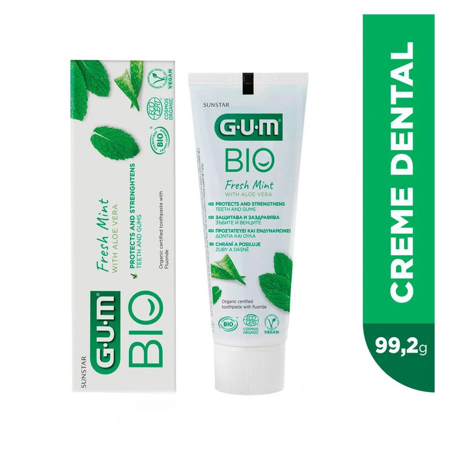 GUM Creme Dental Bio Fresh Mint Hortelã 99,2g