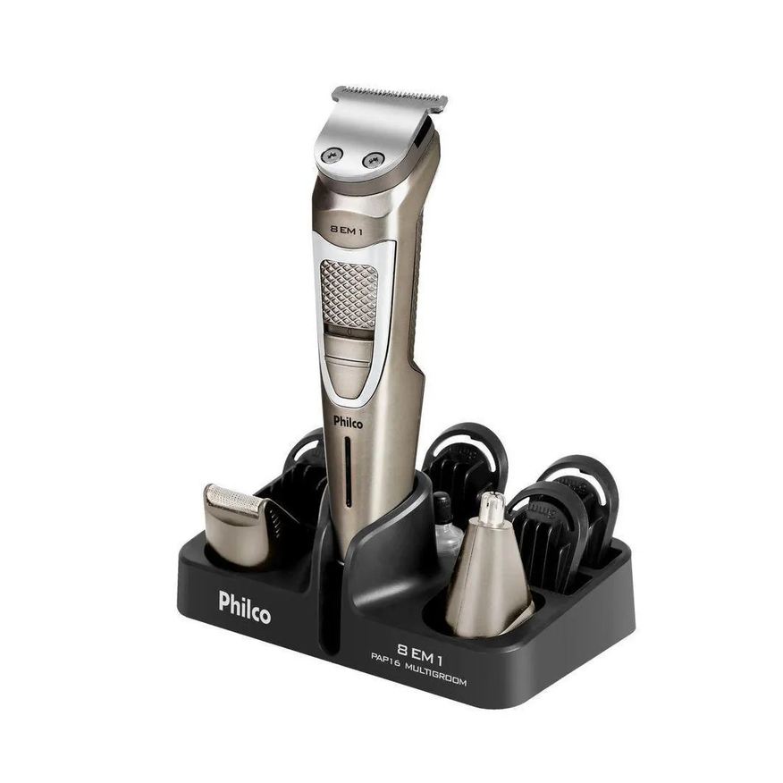 Philco Aparador de Pelos Multigroom 8 em 1 5W Pap16 Bivolt