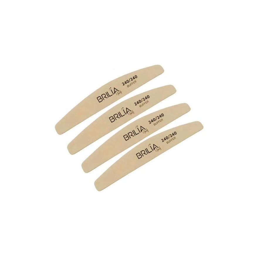 Brilia Nails Lixa Boomerang 240-240 Buffer Unidades