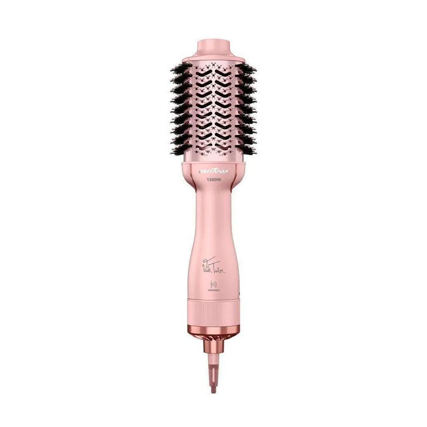 Britânia Escova Secadora Bes36 Linha Viih Tube 4 em 1 1300W Rosa Bivolt Bivolt