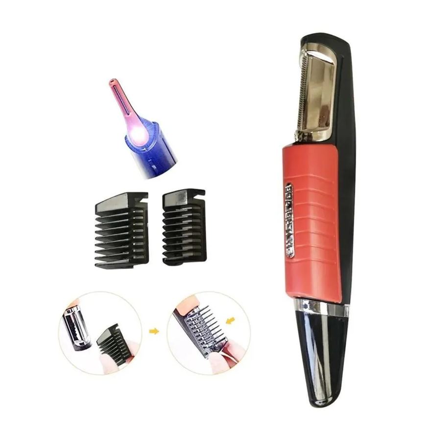 Yeet Maquina de Cortar Cabelo Aparador Pelos sem Fio Led 6 em 1 Kit Completo Nariz Orelha Barba Sobrancelha Corpo Rosto