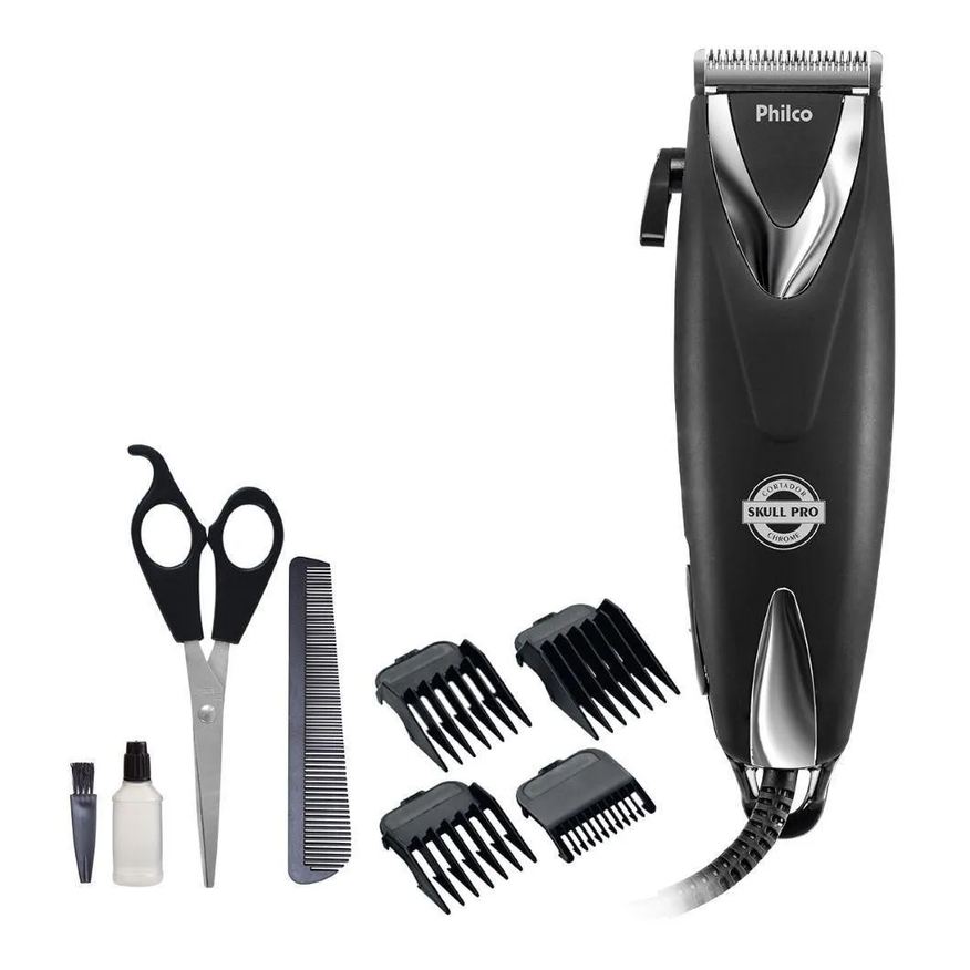 Philco Máquina de Cortar Cabelo Skull Pro Chrome 220V
