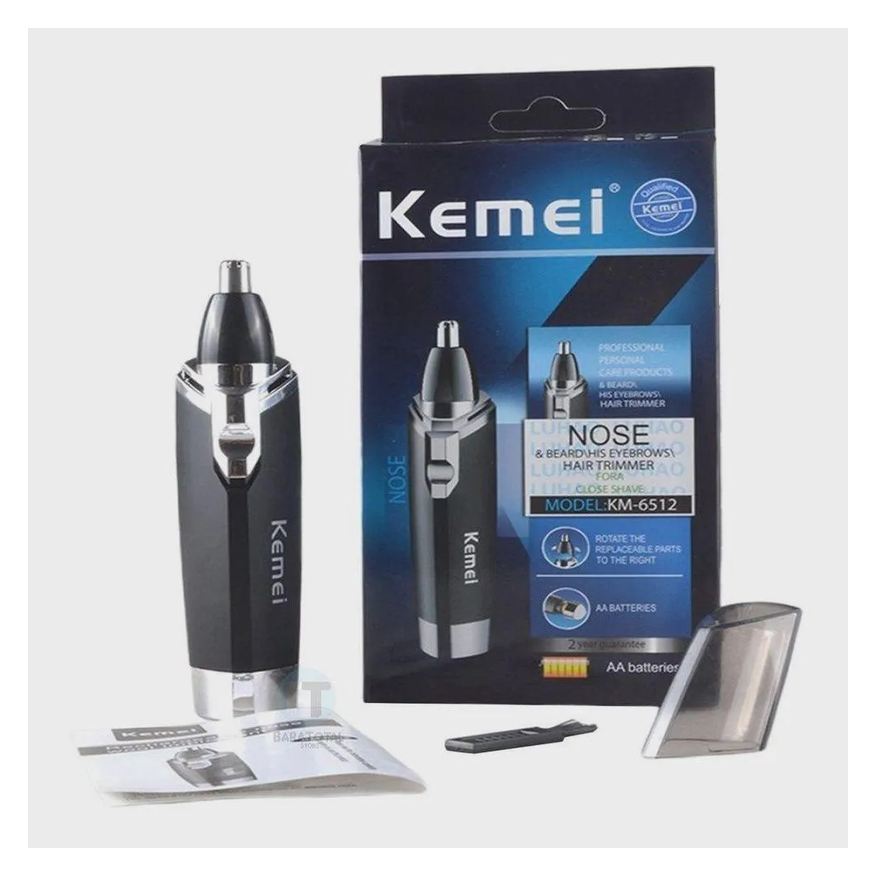 Kemei Mini Cortador Aparador Barba Nariz Bigode Km-6512
