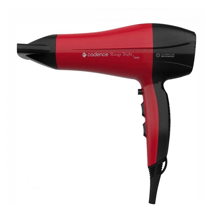 Cadence Secador de Cabelo Rouge Style Ii 220V Vermelho Preto Vermelho 220V
