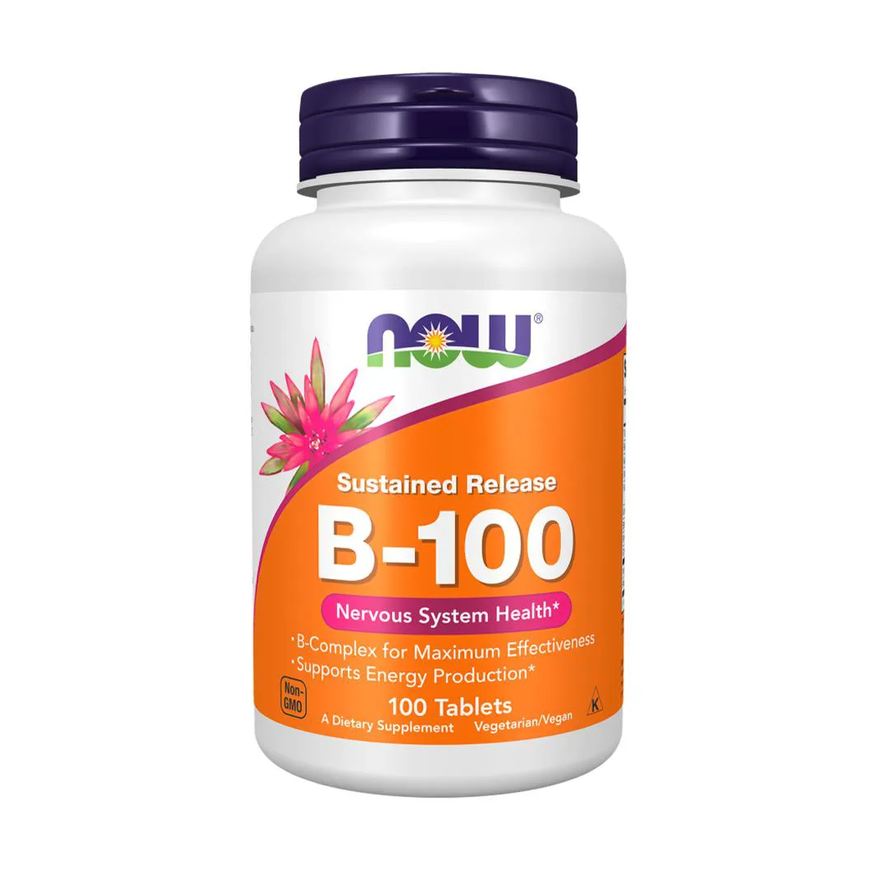 Now Foods Vitamina B-100 100 Tabs Importado