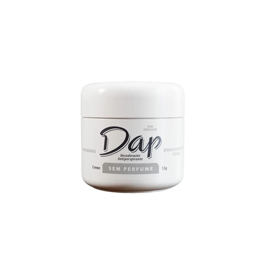 Dap Desodorante Antitranspirante Creme Sem Perfume 55g