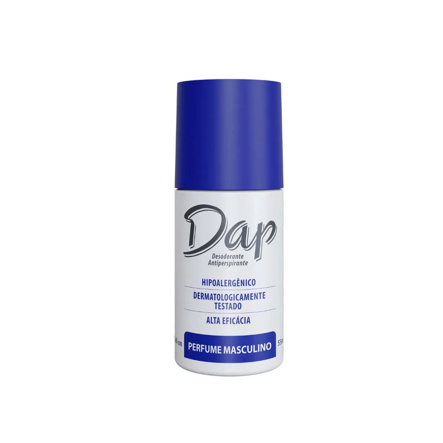 Dap Desodorante Antitranspirante Roll-On Masculino Hipoalergênico Sem Álcool 55ml