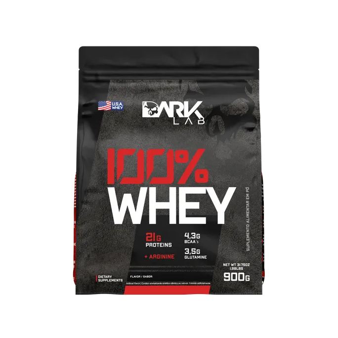 Dark Lab Whey Protein 100% Morango 900g