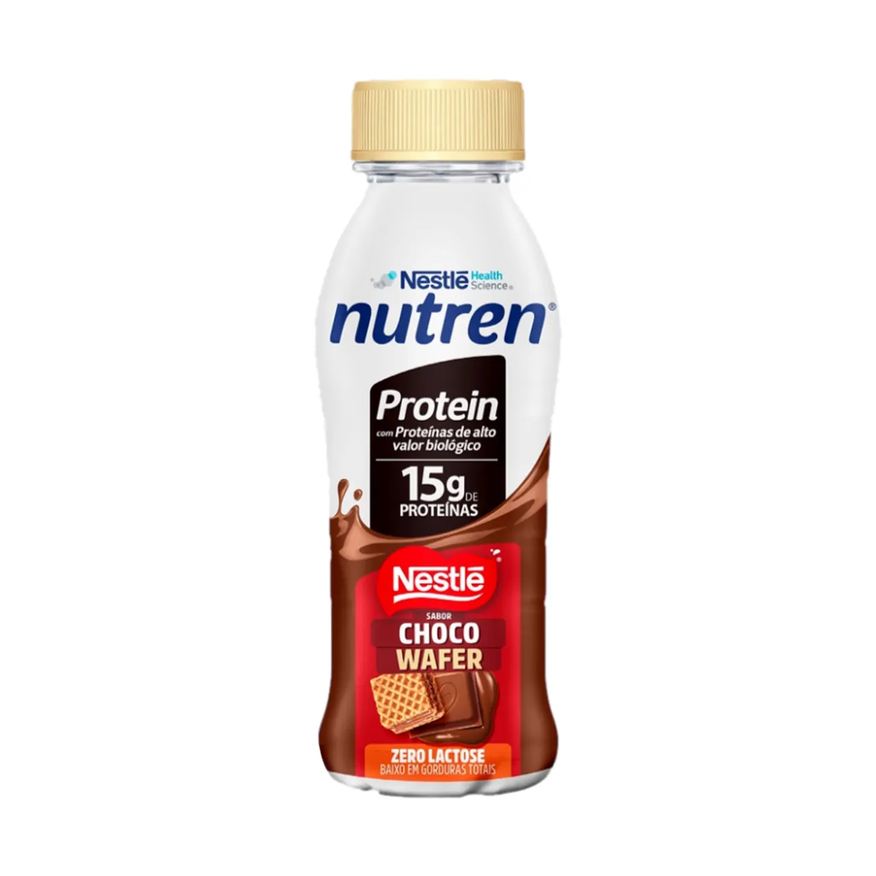 Nutren Bebida Láctea UHT Nestlé Protein ChocoWafer Zero Lactose 260ml