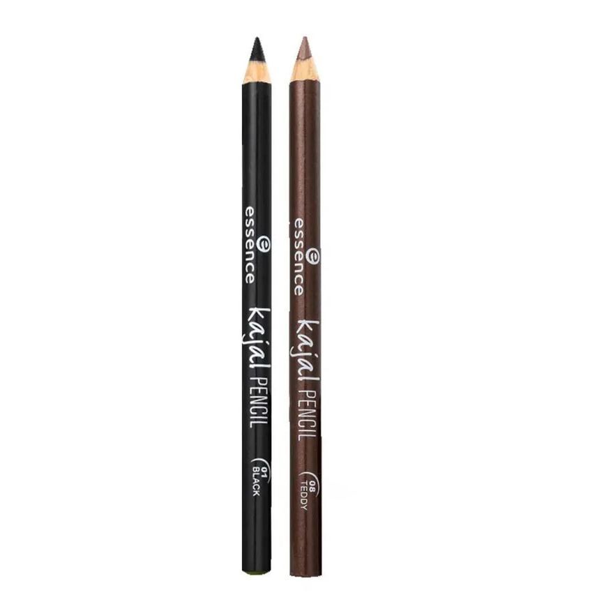 Essence Lápis de Olho Kajal Kit de Maquiagem - 01 Black +08 Teddy