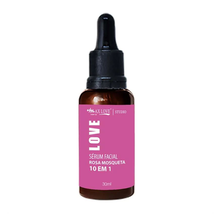 Max Love Sérum Facial Rosa Mosqueta 10 em 1 30ml