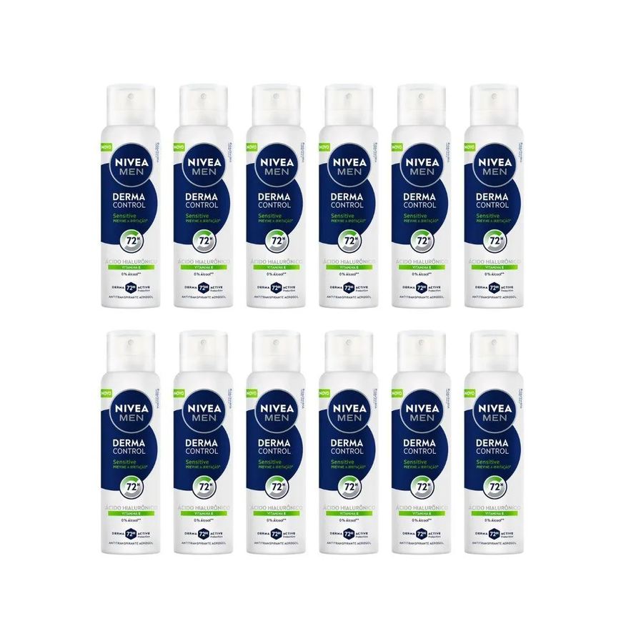 Nivea Desodorante Aero 150ml Masc Sensitive Protect - 12Un
