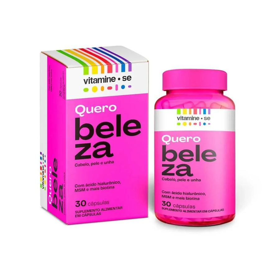 Ems Polivitamínico Vitamine-Se Quero Beleza para Cabelos, Pele e Unhas C/30 Cápsulas