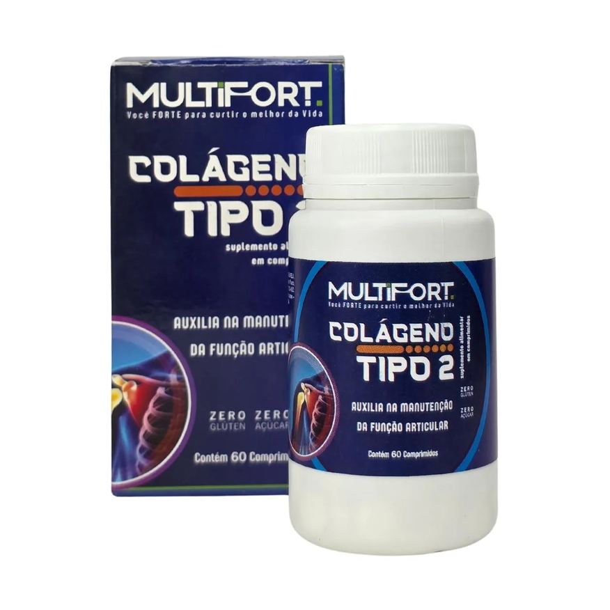 Multiforte Suplemento Alimentar Colágeno Tipo Ii Multifort 60 Comprimidos