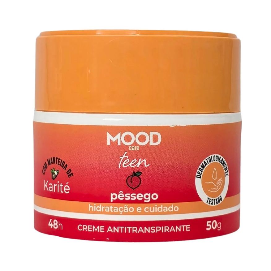 My Health Desodorante Creme Antitranspirante Teen Pêssego Mood Care 50g