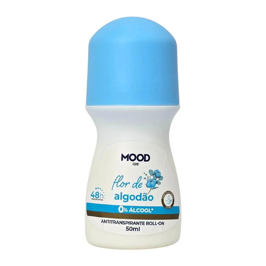My Health Desodorante Roll-On Antitranspirante Flor de Algodão Mood Care 50ml
