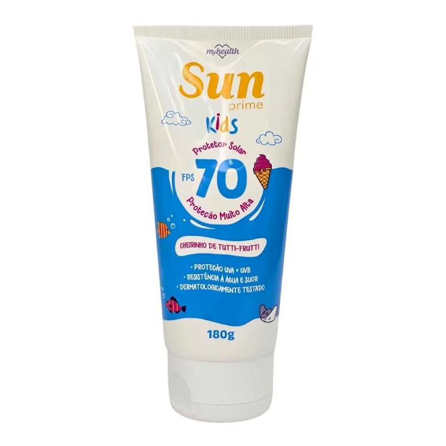 My Health Protetor Solar Fps 70 Kids Cheirinho de Tutti-Frutti Sun Prime 180g