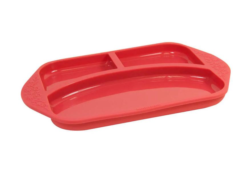 Marcus & Marcus Prato com Divisórias em Silicone Leão Vermelho - Marcus&Marcus