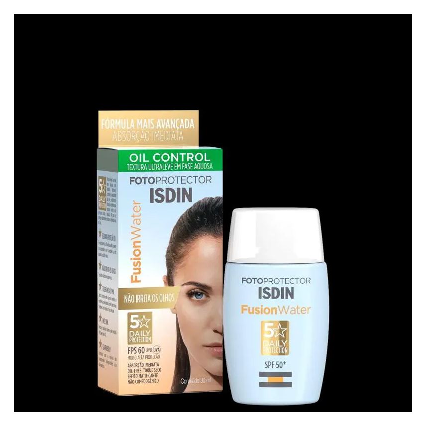 Isdin Protetor Solar Oil Control Fusionwater 5 Stars Fps60 30ml