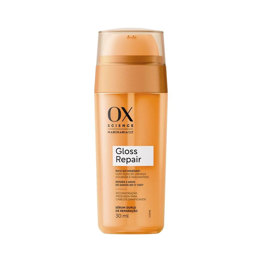 OX Cosméticos Sérum Duplo de Reparação OX Science Mari Maria Gloss Repair 30ml
