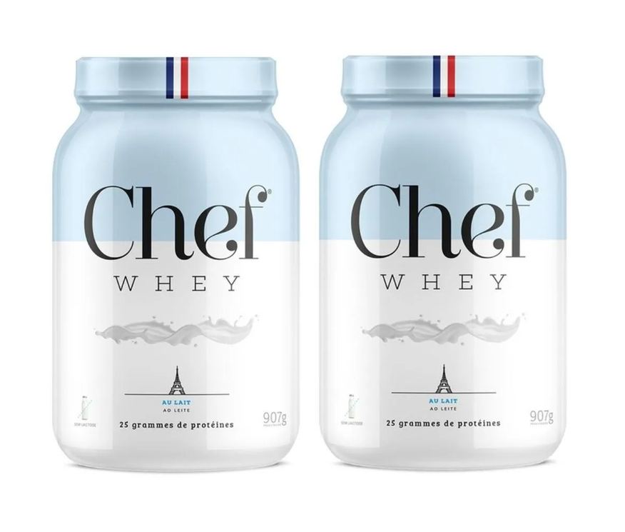 Chef Whey Combo 2 Whey Zero Lactose 907g ao Leite