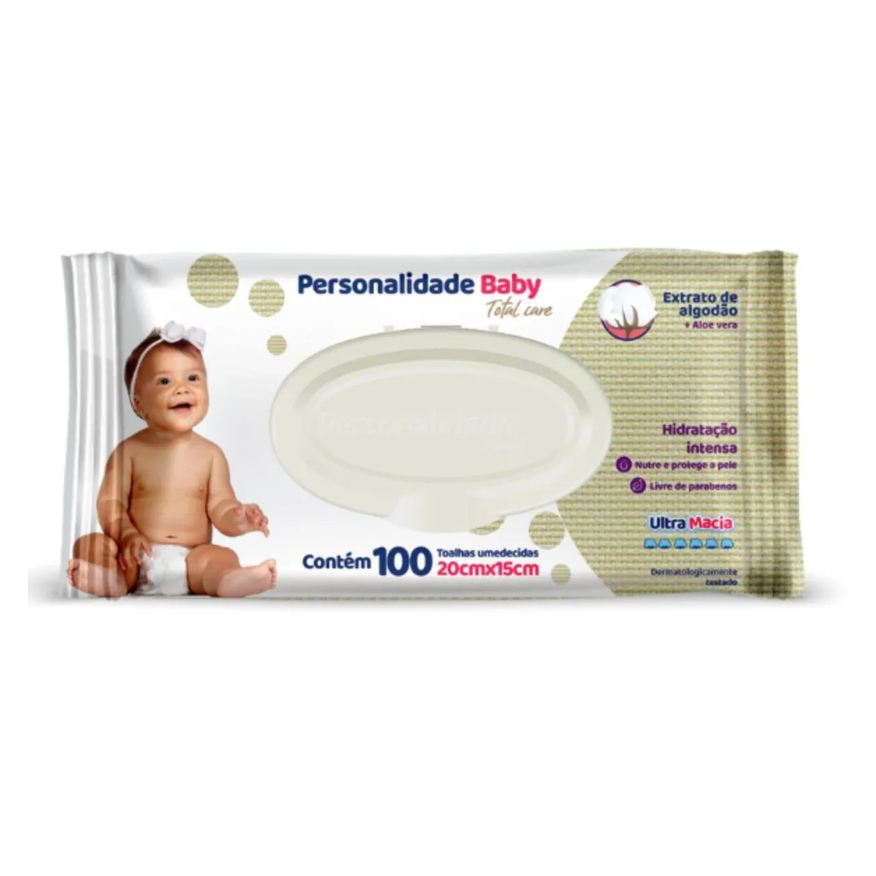 Personalidade Baby Toalhinhas Umedecidas Total Care C100