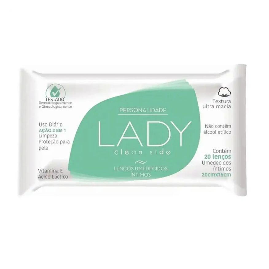 Personalidade Lenço Umedecido Íntimo Lady C/20