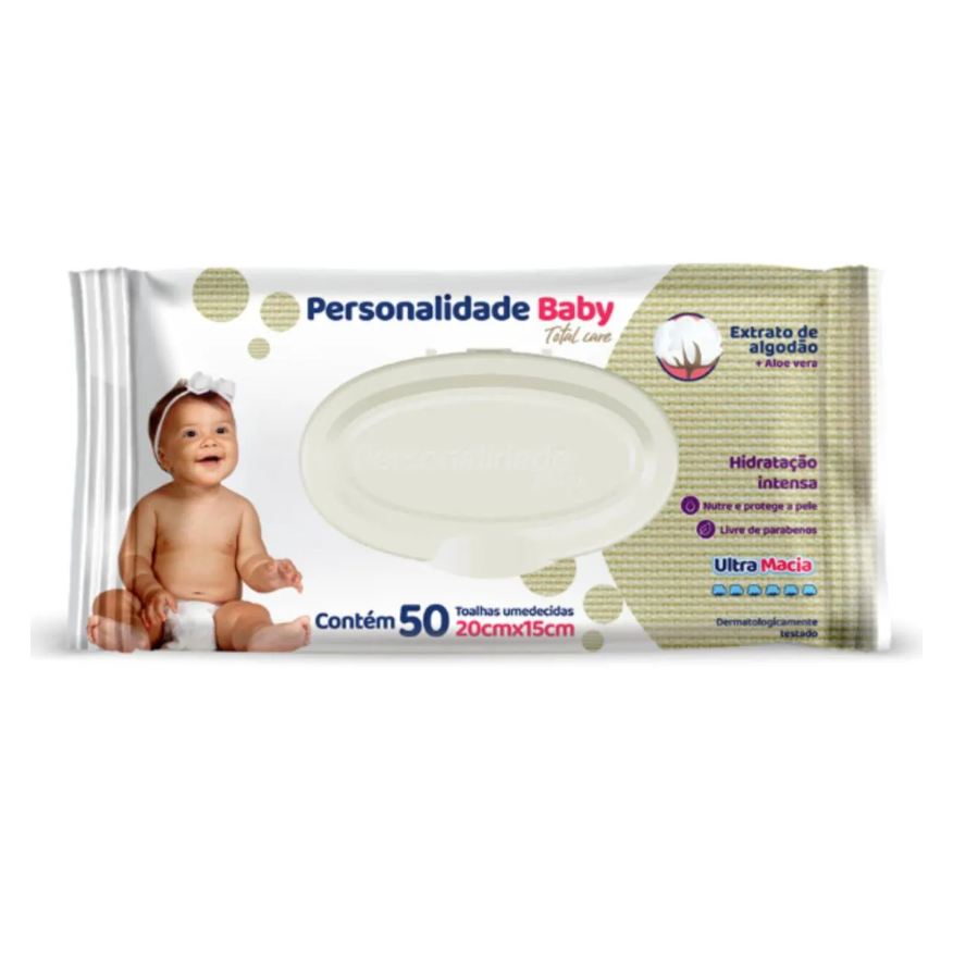 Personalidade Baby Lenço Umedecido Total Care C50