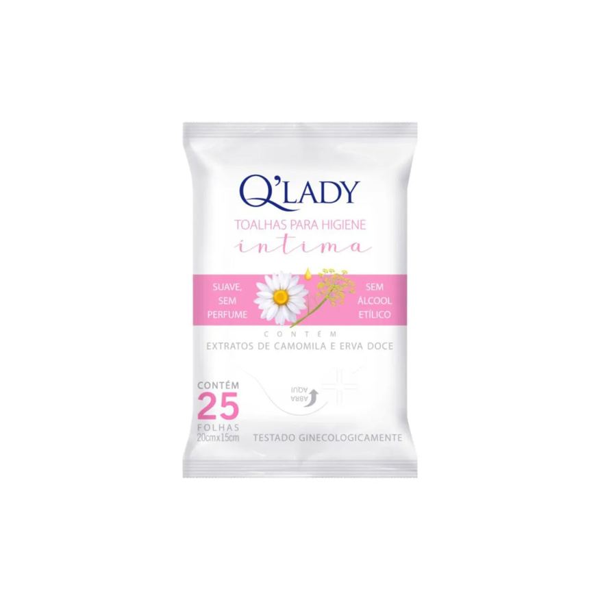 Q'Lady Toalhas para Higiene Íntima C25 Suave sem Perfume – Q Lady