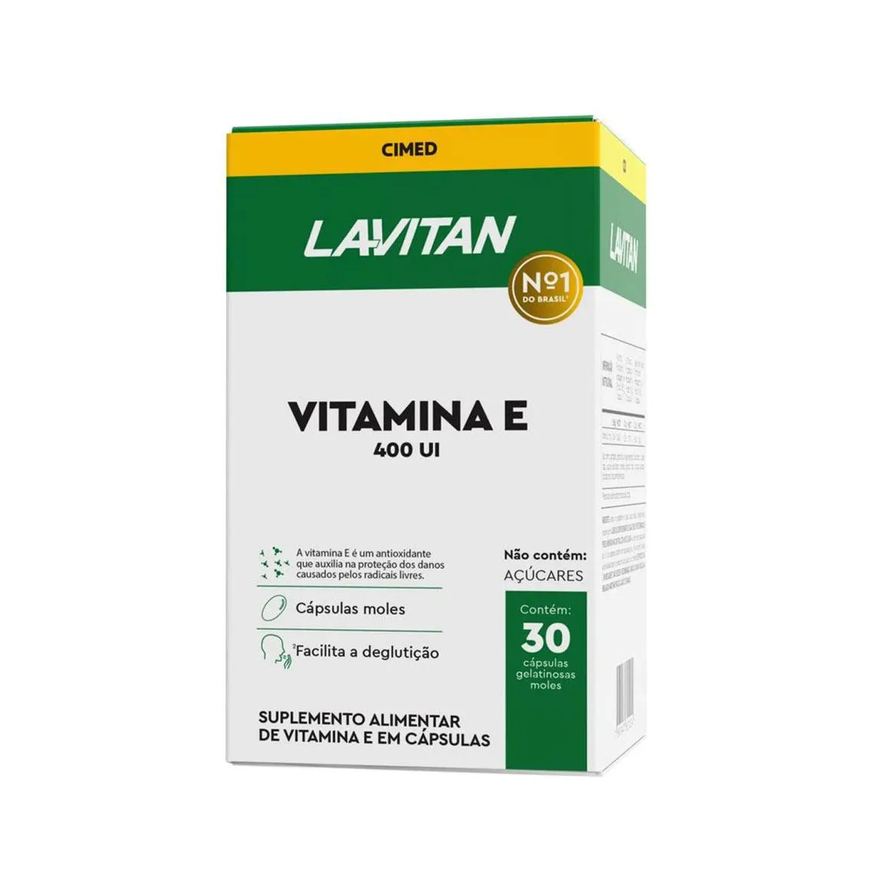 Cimed Lavitan Vitamina e 400Ui Suplemento - 30 Cápsulas