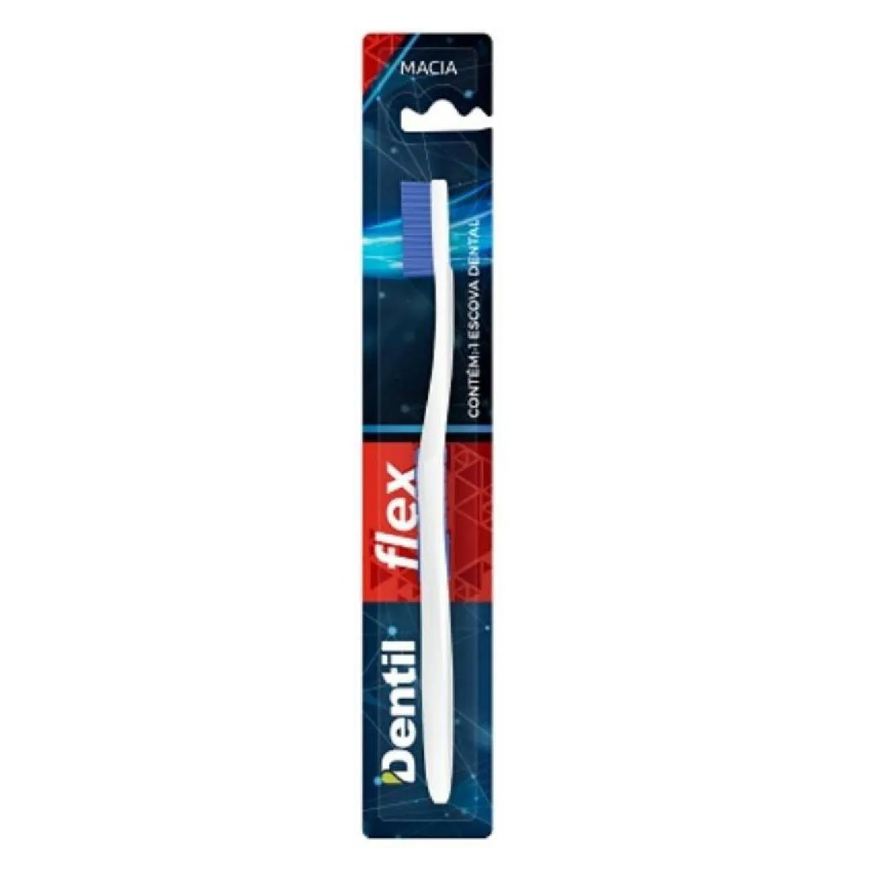 Dentil Escova de Dente Adulto Macia Flex