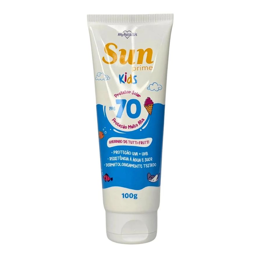 My Health Protetor Solar Fps 70 Kids Cheirinho de Tutti-Frutti Sun Prime 100g