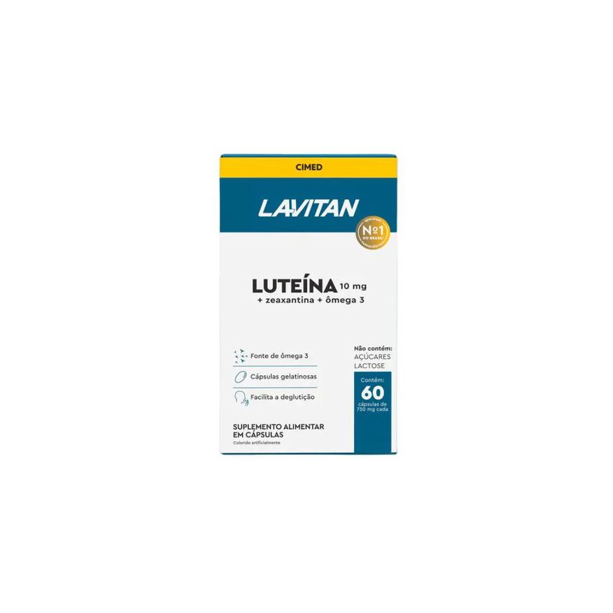 Cimed Lavitan Luteína 10mg +Zeaxantina +Ômega 3 - 60 Cápsulas