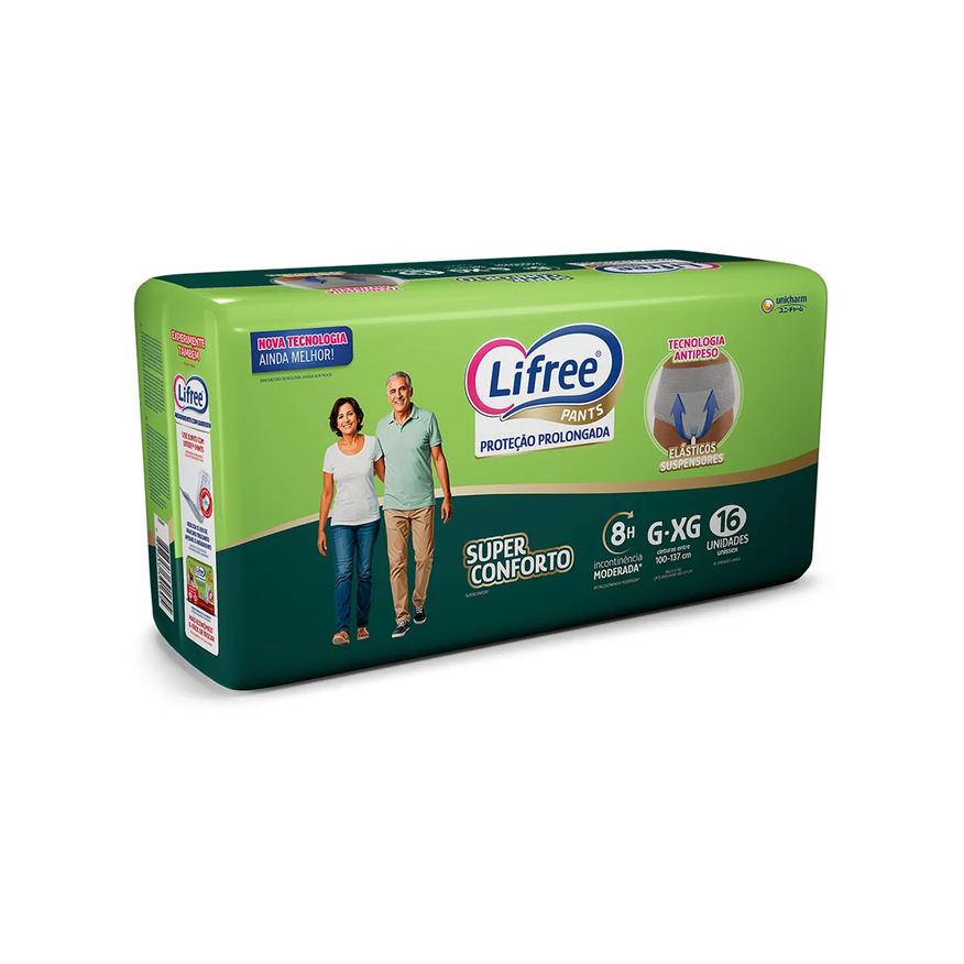 Lifree Fralda Calça Super Conforto G/XG 16 unidades