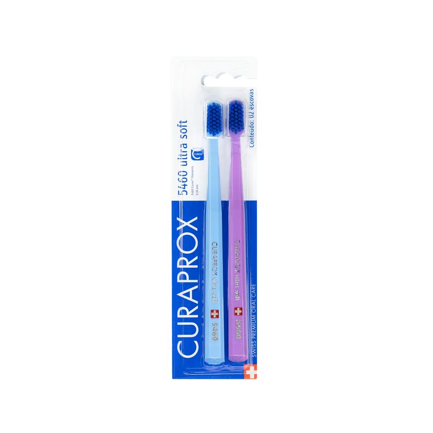 de Escova Dente Curaprox Ultra Soft 5460 Cores Sortidas 2 unidades