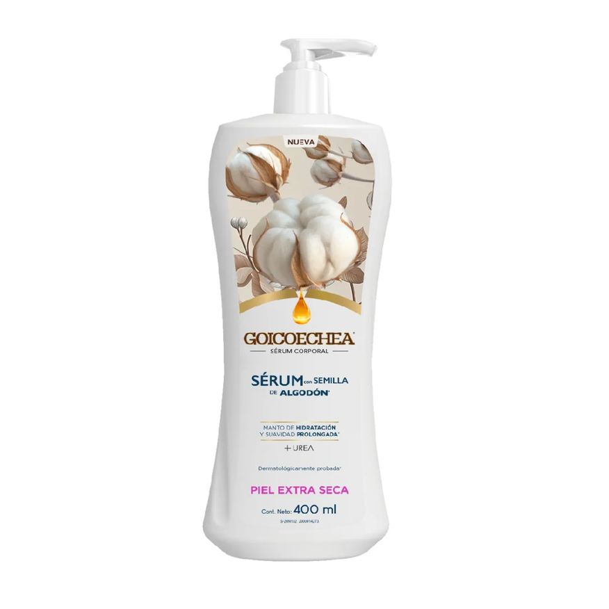 Goicoechea Sérum Hidratante Corporal Semente de Algodão Pele Extra Seca 400ml