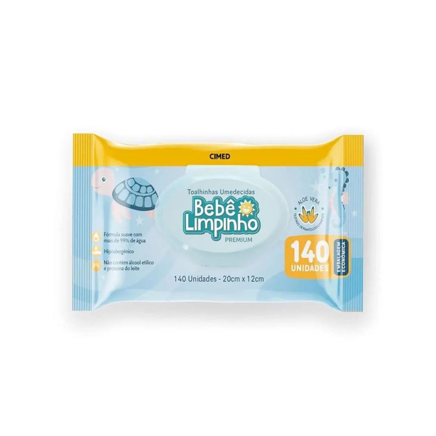Cimed Lenço Umidecido Bebe Limpinho C/140Un