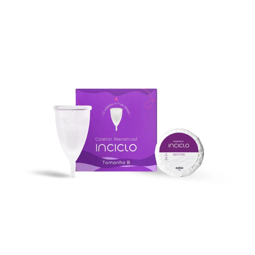 Inciclo Kit Coletor Menstrual + Sabonete em Barra Íntimo B DE 20 A 29 Anos E SEM Filhos