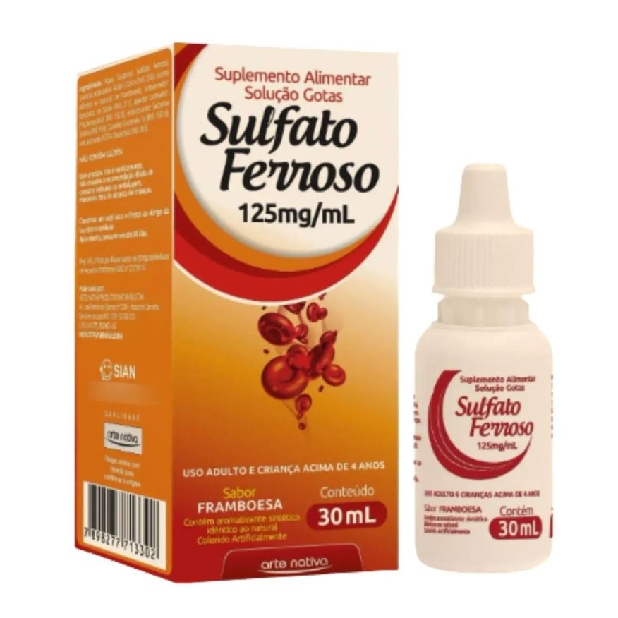 Arte Nativa Sulfato Ferroso Gotas 30ml Infantil