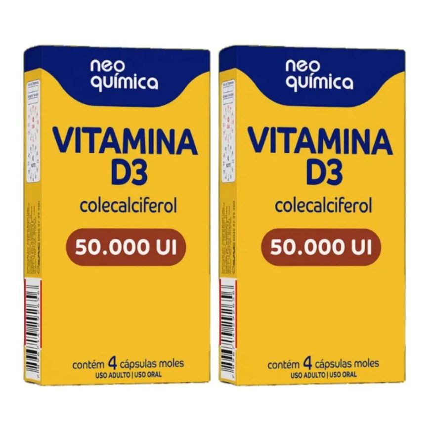 Neo Química Vitamina D Kit com 2 Caixas de 4cp Cada