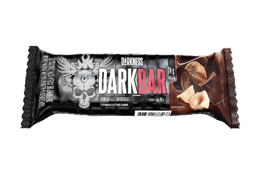 Darkness Dark Bar (90g) - Sabor: Creme de Avelã C/ Chocolate