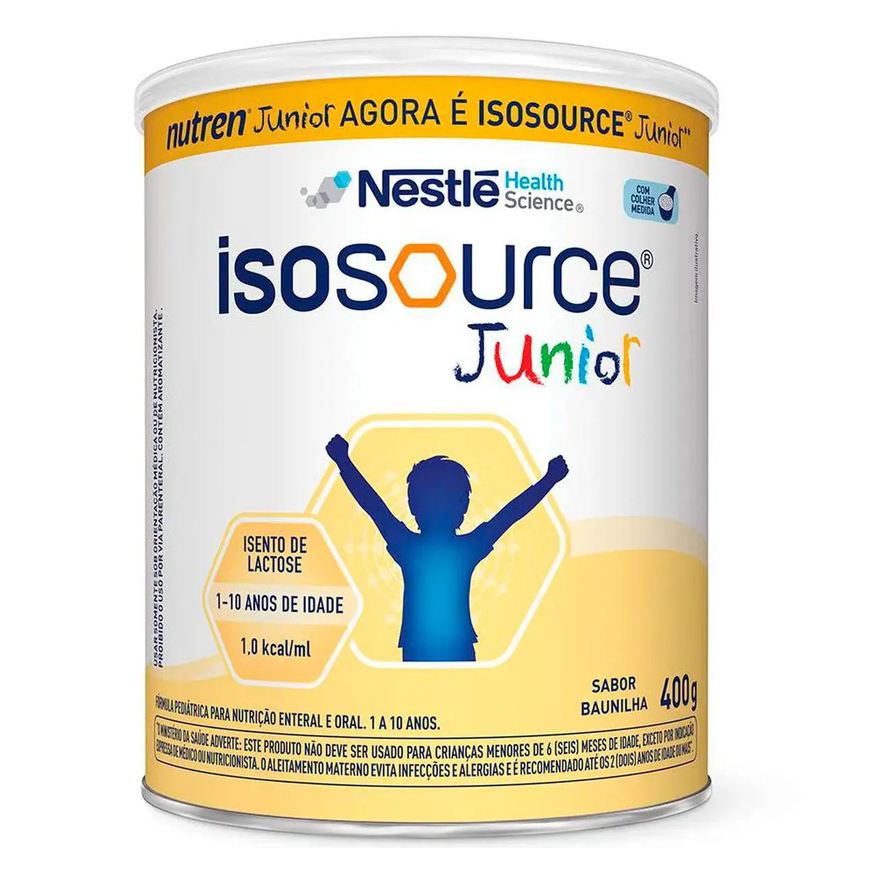 Nestlé Isosource Junior Nutren sem Lactose Baunilha (400g)