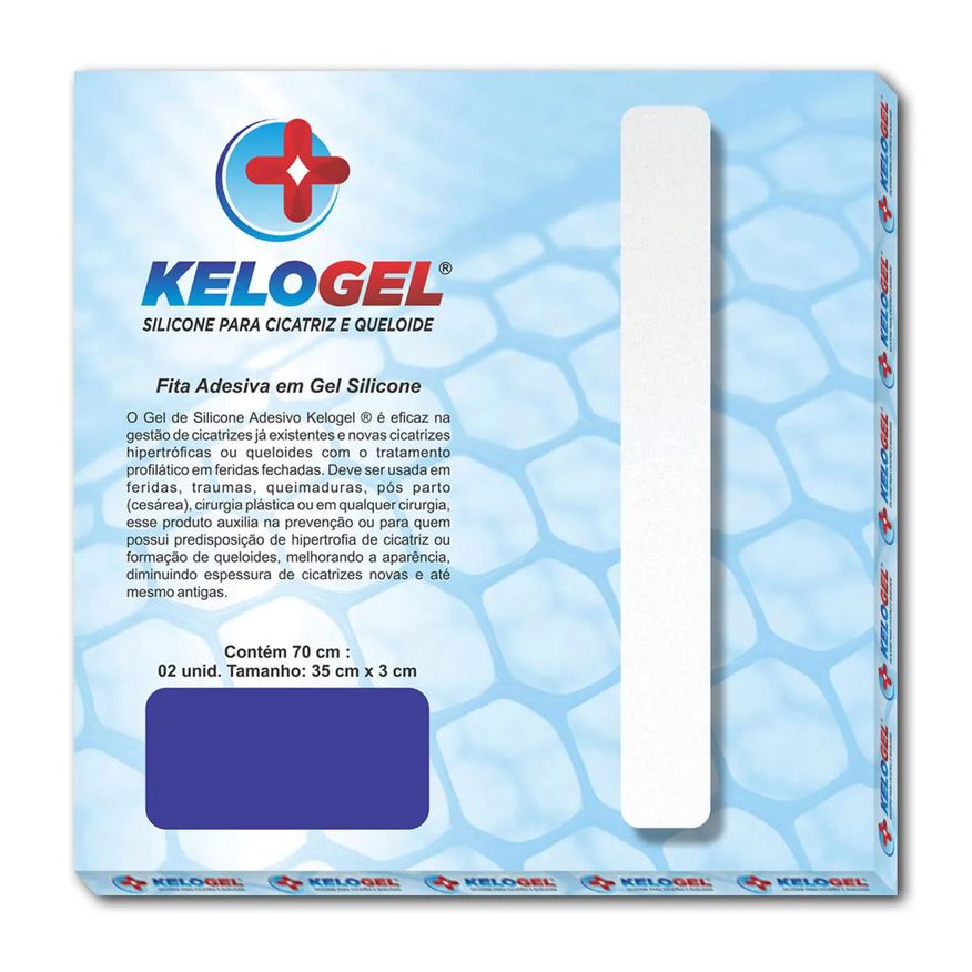 Kelogel Kit 7 - 2 Fitas de Silicone para Cicatriz de 70Cm