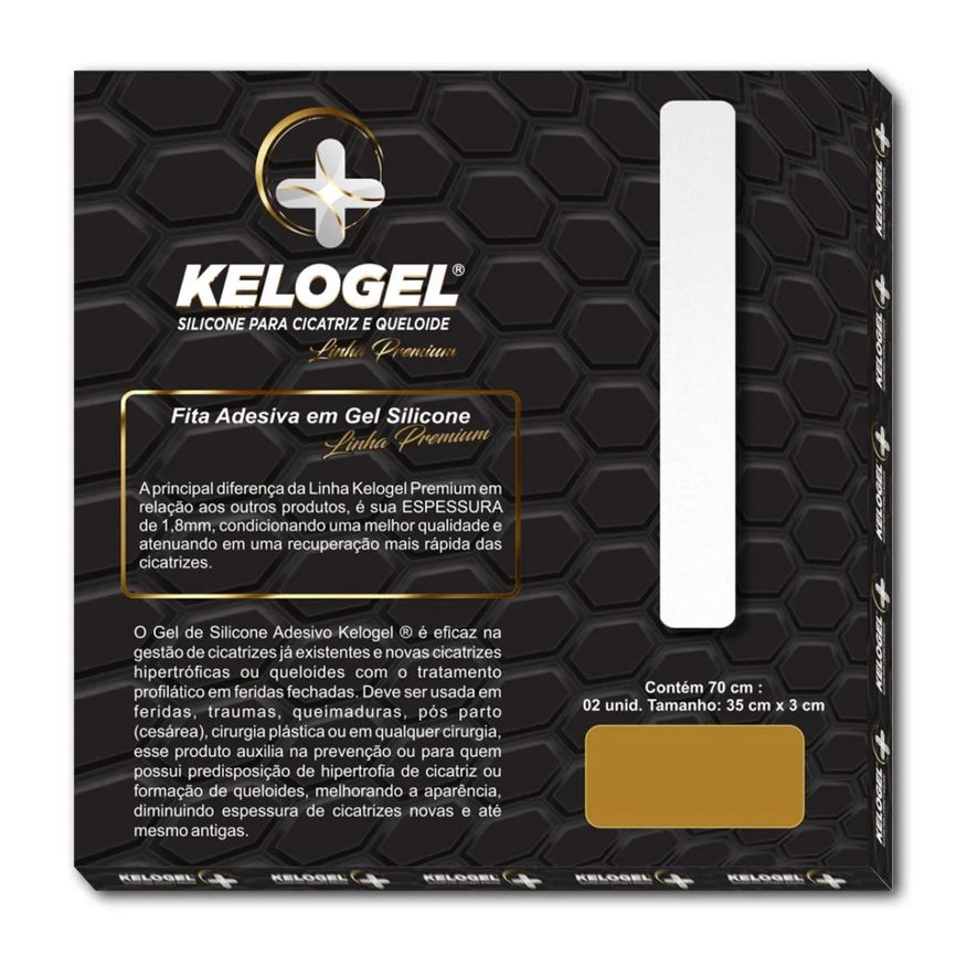 Kelogel Kit 8 Tratam. 90 Dias -3 Fitas de 70Cm Premium 1.8Mm