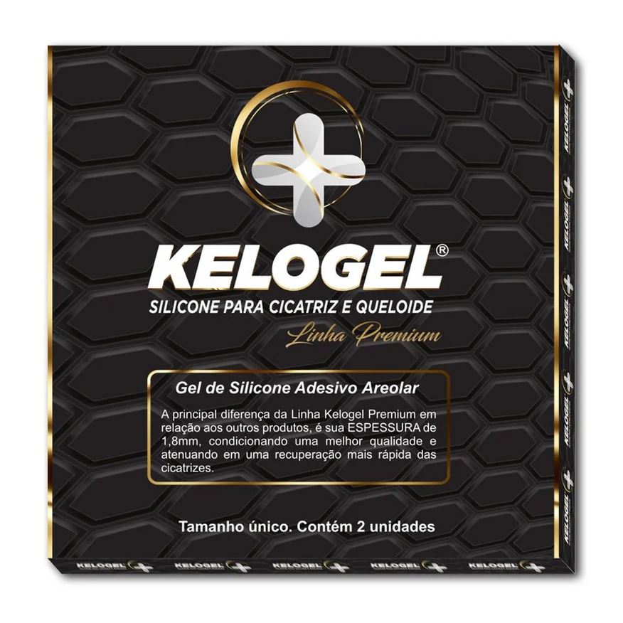 Kelogel Lamina de Silicone Areolar 8Cmx8Cm Esp.1.8Mm Premium