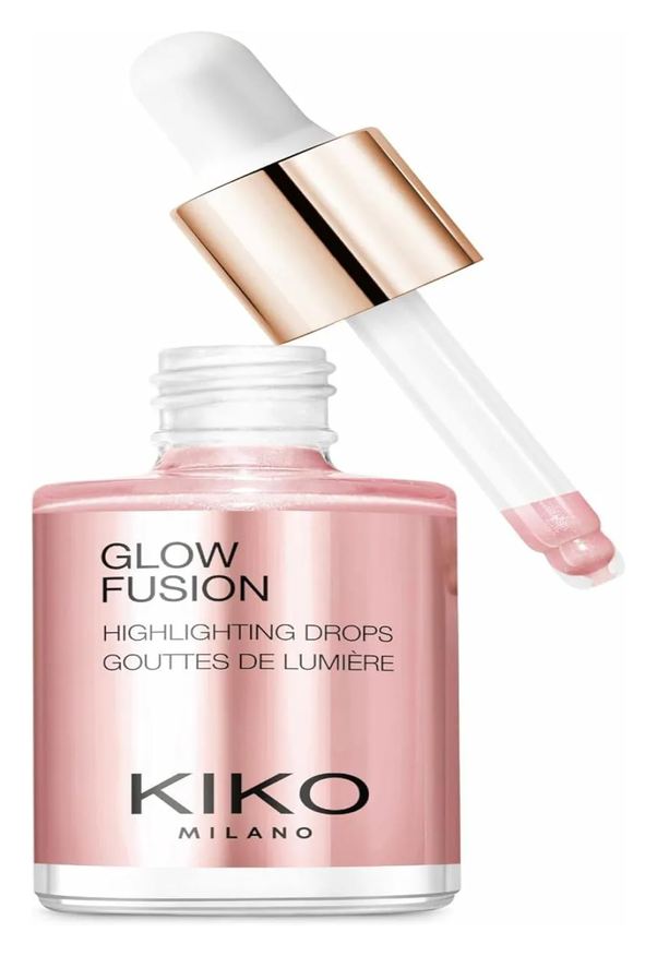 Kiko Milano Iluminador Facial Glow Fusion Highlighting Drops Tom da Maquiagem 01 Platinum Rose